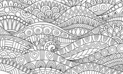 Boho pattern for background, decorations,banner,coloring book,cards and so on - Vector