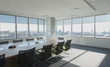 © Tom Merton/Caia Image - Chairs and conference table in sunny urban conference room