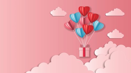 Wall Mural - love background motion graphics animation