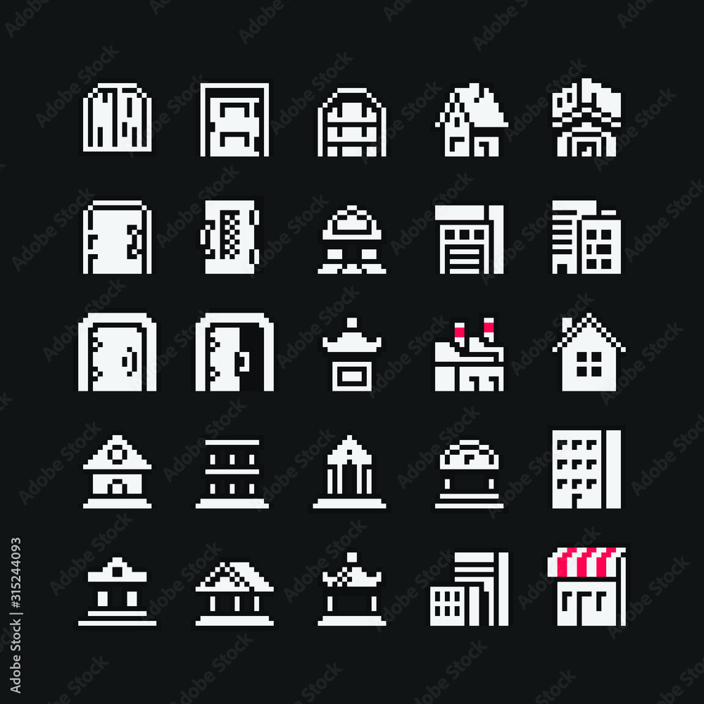 Pixel Art Town Icon