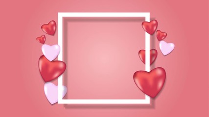 Wall Mural - love background motion graphics animation