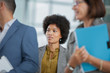 © Robert Daly/Caia Image - Attentive businesswoman listening in meeting