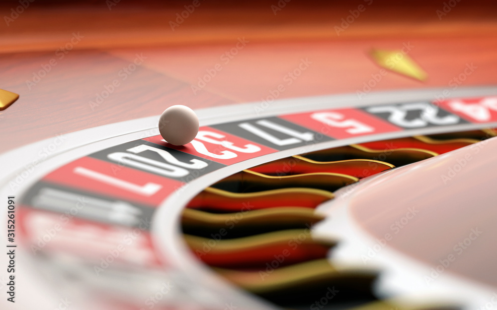 Roulette wheel, Illustration