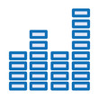 © Jemastock - equalizer levels graphic isolated icon