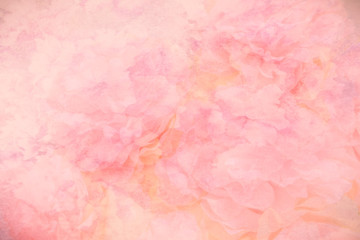 Wall Mural - Beautiful abstract color purple and pink flowers on yellow background and white and orange flower frame and pink leaves texture, white background, colorful banner happy valentine