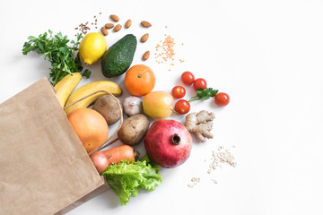 Wall Mural - Healthy food background