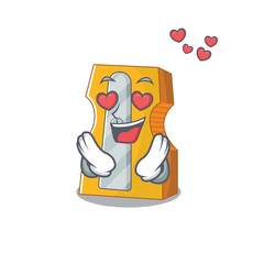 Sticker - falling in love cute pencil sharpener cartoon character design