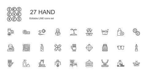 Sticker - hand icons set