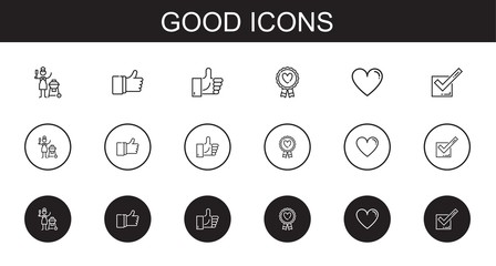 Sticker - good icons set