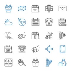 Canvas Print - day icons set