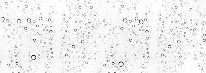 Rain drops on window glasses surface Natural Pattern of raindrops. Natural pattern of raindrops on white background for your design.