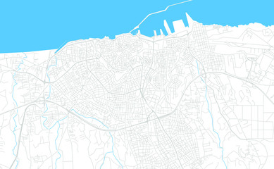 Sticker - Heraklion, Greece bright vector map