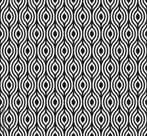 Seamless eye background in geometric style. Tiled.