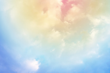 Wall Mural - cloud background with a pastel colour