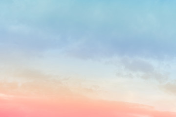 Wall Mural - cloud background with a pastel colour