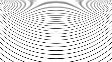 Aufkleber - Thin linear futuristic stripped pattern vector design.