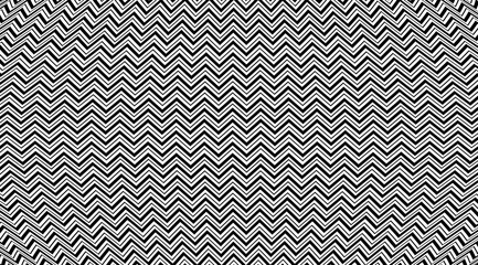Aufkleber - Zig zag stripes geometric pattern. Optical illusion background