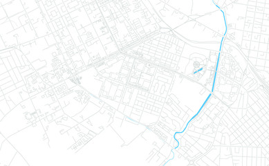  Aktobe, Kazakhstan bright vector map