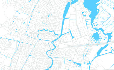  Haarlem, Netherlands bright vector map