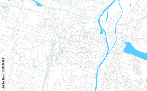 Poznan, Poland bright vector map