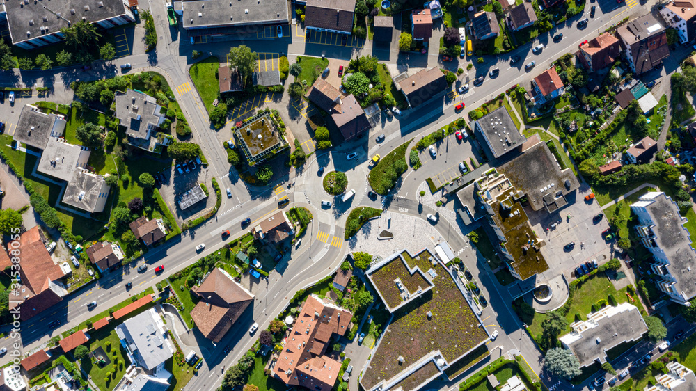 aerial view of city from above Stock Photo | Adobe Stock