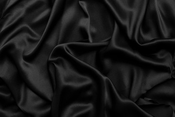 black silk texture or background