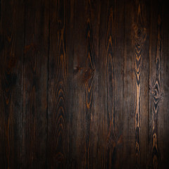 Wall Mural - wooden rustic textured dark background.top view. copyspace.