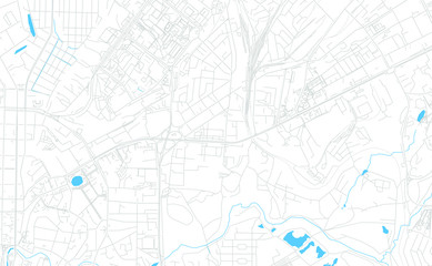 Tomsk, Russia bright vector map