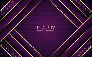 Luxury Dark Purple Background With Geometric Shape
