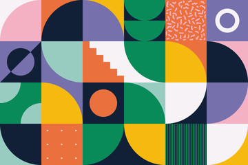 Wall Mural - neo modernism artwork pattern design