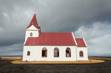 Wall Mural - Rural church in the Icelandic west 2018