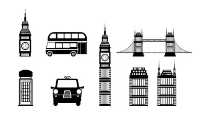 Poster - bundle of britain culture icons vector illustration design