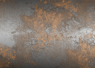 Rusty metal surface, background, free space. Illustration.