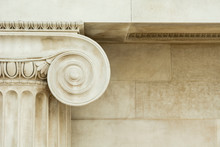 Decorative Detail Of An Ancient Ionic Column