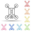 © Gunay - Copter, drone in multi color style icon. Simple thin line, outline vector of robotics engineering icons for ui and ux, website or mobile application