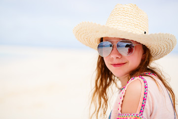 Little girl outdoors