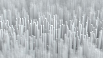 Wall Mural - 3D rendering of abstract urban forest