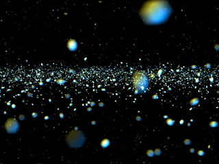 Wall Mural - 3d rendering technology particle line cyberspace