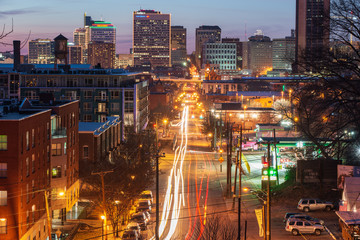 Wall Mural - Downtown Richmond Virginia at sunset view from Libby Hill Park