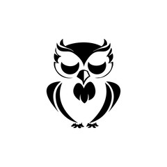 Wall Mural - owl bird illustration logo template vector icon