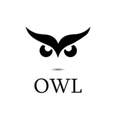Wall Mural - owl bird illustration logo template vector icon