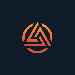 trinity icon vector logo template illustration design. engineering and software icon. construction v