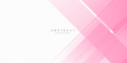 Pink white abstract background geometry shine and layer element vector for presentation design. Suit for business, corporate, institution, party, festive, seminar, and talks. 
