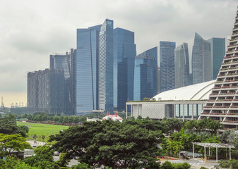 Sticker - Singapore city view