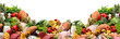 Food on a white background