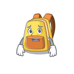 Poster - A picture of kids school backpack showing afraid look face