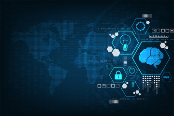 Wall Mural - vector background in the concept of technology.