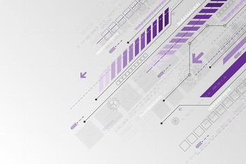 Wall Mural - vector background in the concept of technology.
