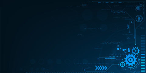 Wall Mural - Vector background in the concept of technology.