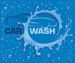 car wash concept with many water drops	